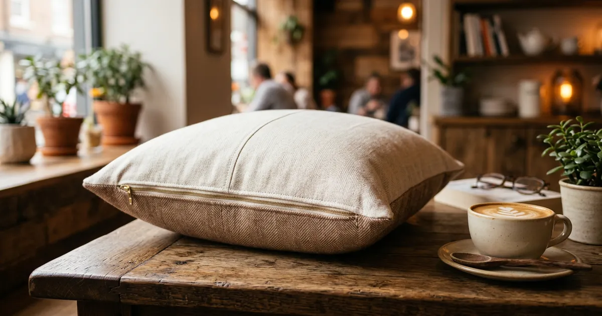 クッションカバーの作り方｜ミシン初心者でも簡単！ファスナー付き・封筒式